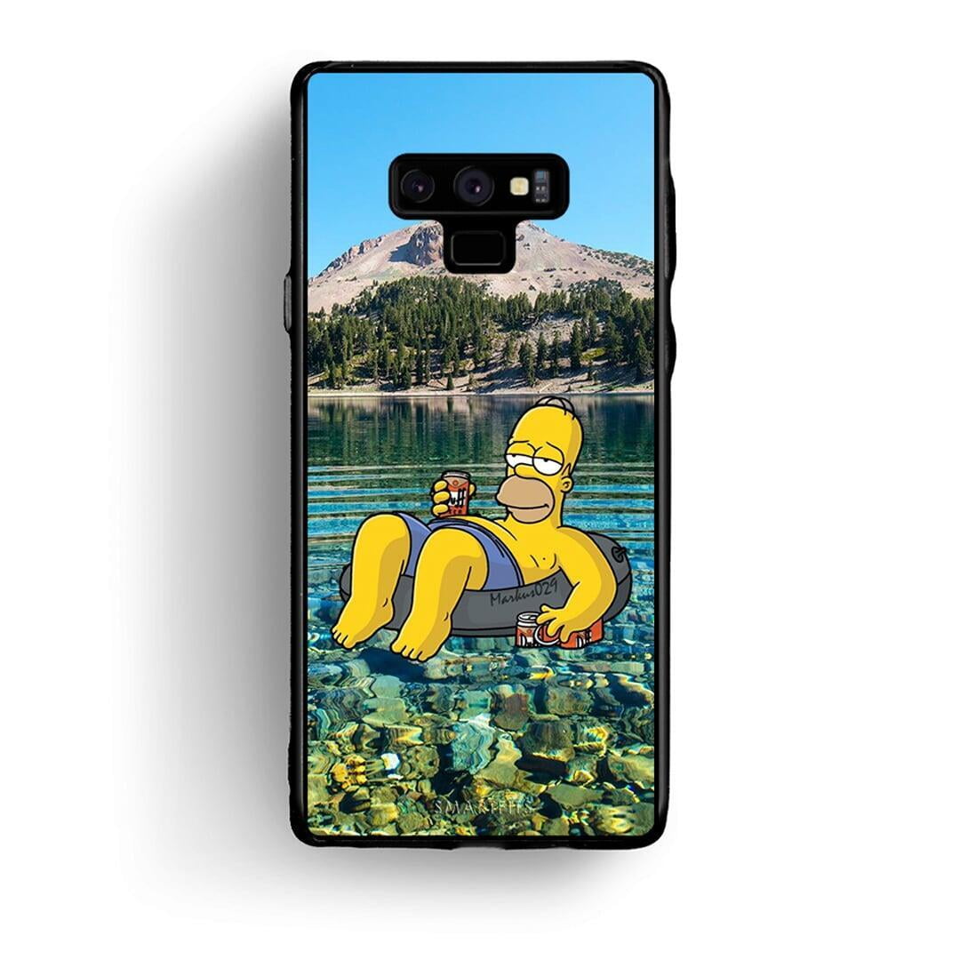 samsung note 9 Summer Happiness Θήκη από τη Smartfits με σχέδιο στο πίσω μέρος και μαύρο περίβλημα | Smartphone case with colorful back and black bezels by Smartfits