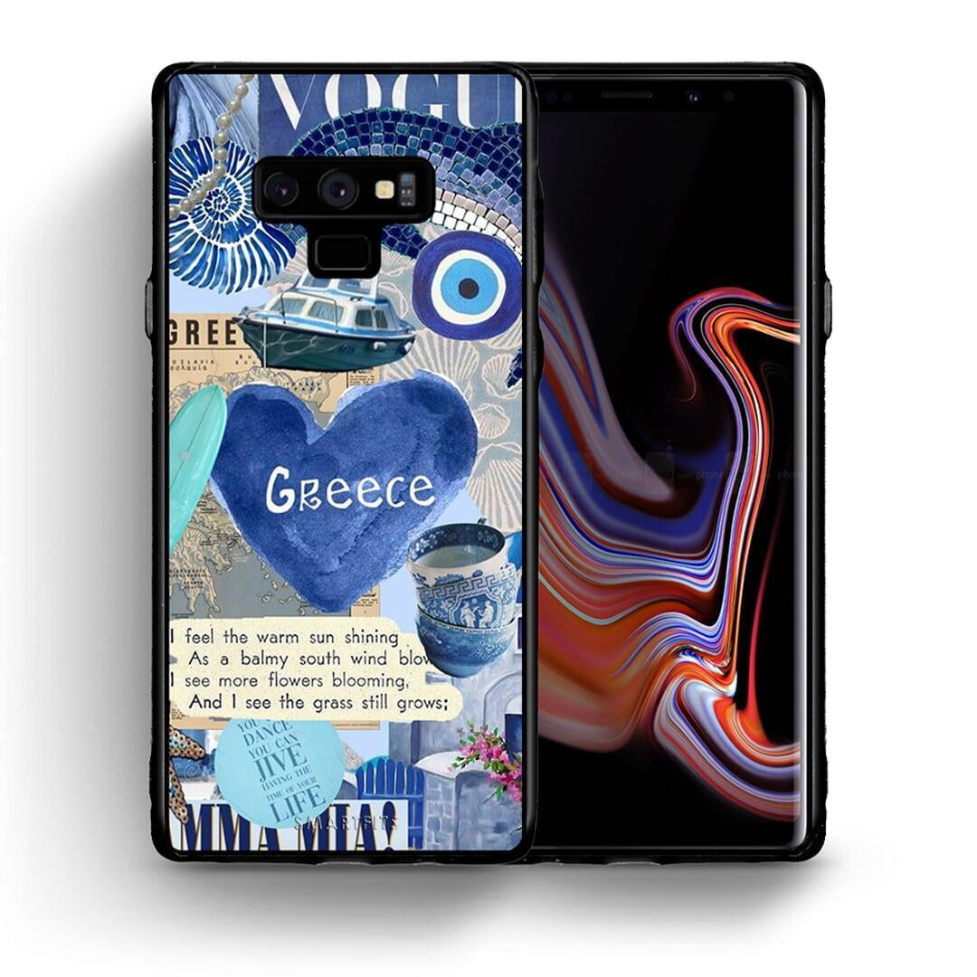 Θήκη Samsung Note 9 Summer In Greece από τη Smartfits με σχέδιο στο πίσω μέρος και μαύρο περίβλημα | Samsung Note 9 Summer In Greece case with colorful back and black bezels