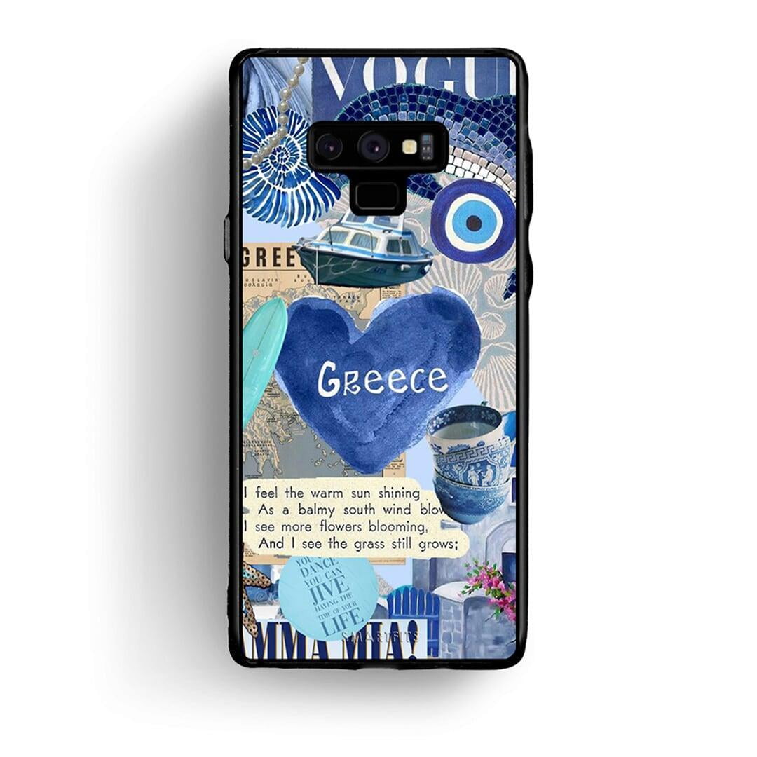 samsung note 9 Summer In Greece Θήκη από τη Smartfits με σχέδιο στο πίσω μέρος και μαύρο περίβλημα | Smartphone case with colorful back and black bezels by Smartfits