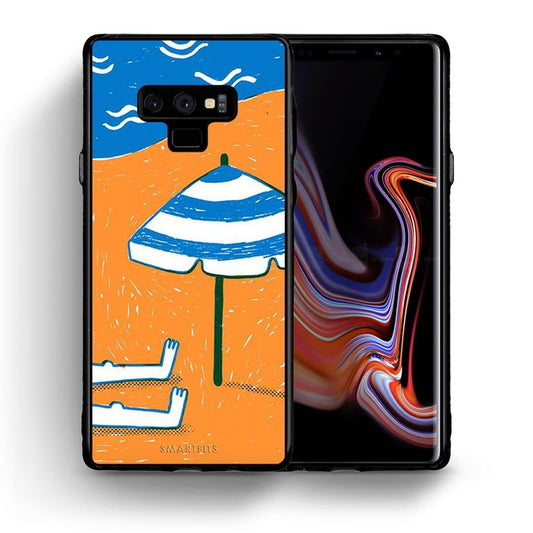 Θήκη Samsung Note 9 Summering από τη Smartfits με σχέδιο στο πίσω μέρος και μαύρο περίβλημα | Samsung Note 9 Summering case with colorful back and black bezels