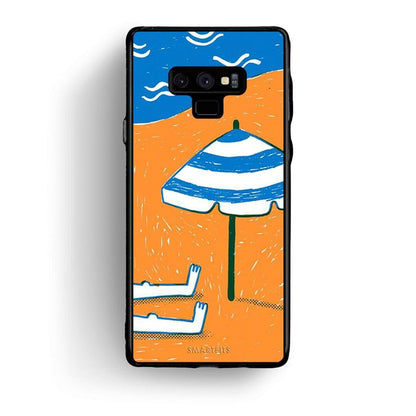 samsung note 9 Summering Θήκη από τη Smartfits με σχέδιο στο πίσω μέρος και μαύρο περίβλημα | Smartphone case with colorful back and black bezels by Smartfits