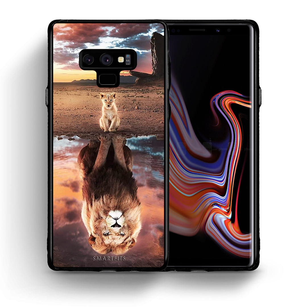 Θήκη Αγίου Βαλεντίνου Samsung Note 9 Sunset Dreams από τη Smartfits με σχέδιο στο πίσω μέρος και μαύρο περίβλημα | Samsung Note 9 Sunset Dreams case with colorful back and black bezels