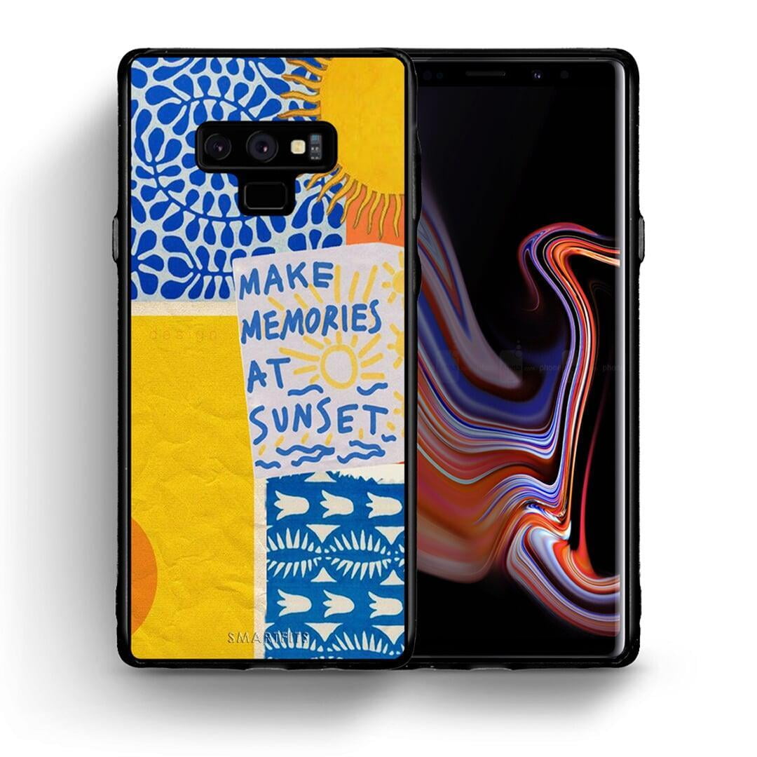 Θήκη Samsung Note 9 Sunset Memories από τη Smartfits με σχέδιο στο πίσω μέρος και μαύρο περίβλημα | Samsung Note 9 Sunset Memories case with colorful back and black bezels