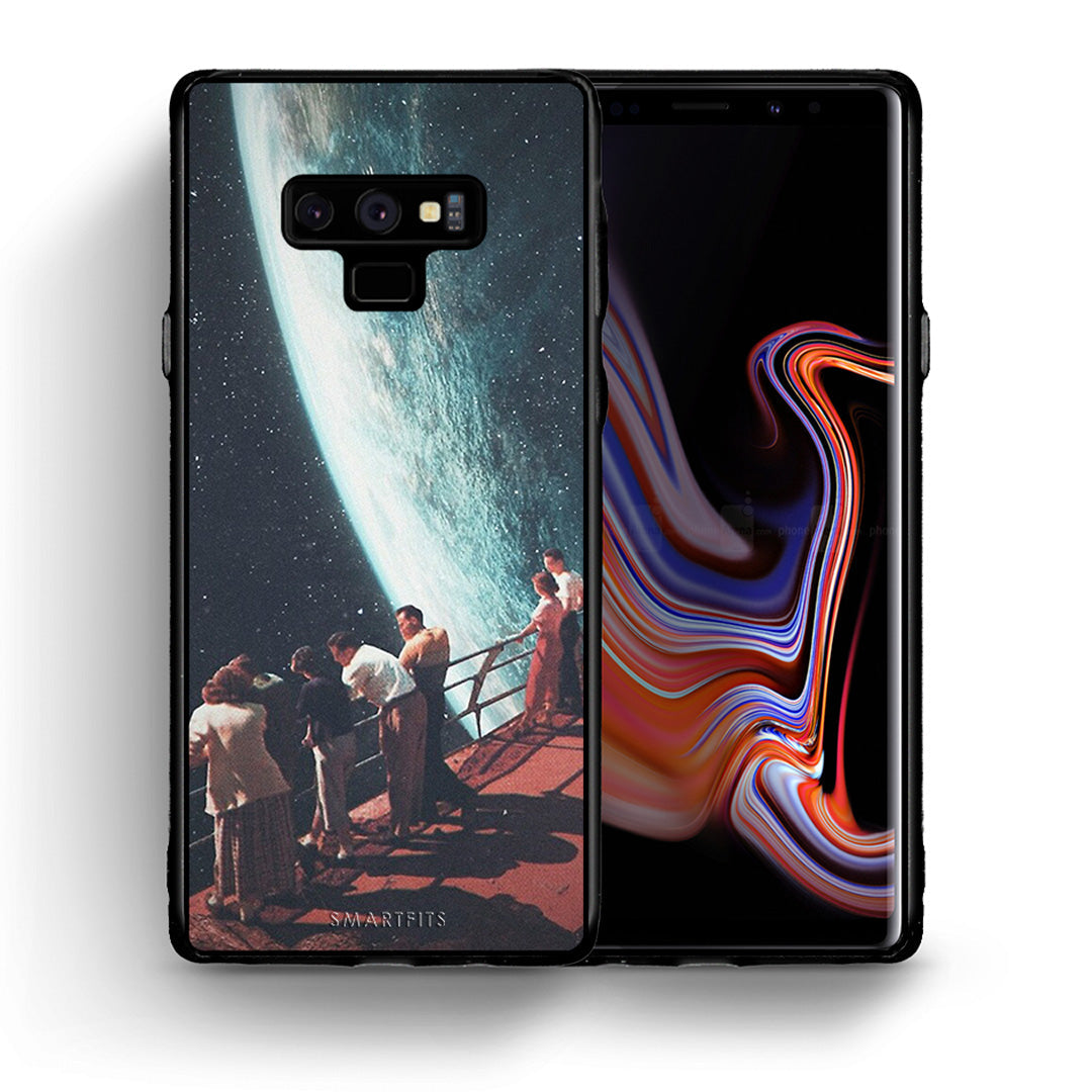 Θήκη Samsung Note 9 Surreal View από τη Smartfits με σχέδιο στο πίσω μέρος και μαύρο περίβλημα | Samsung Note 9 Surreal View case with colorful back and black bezels