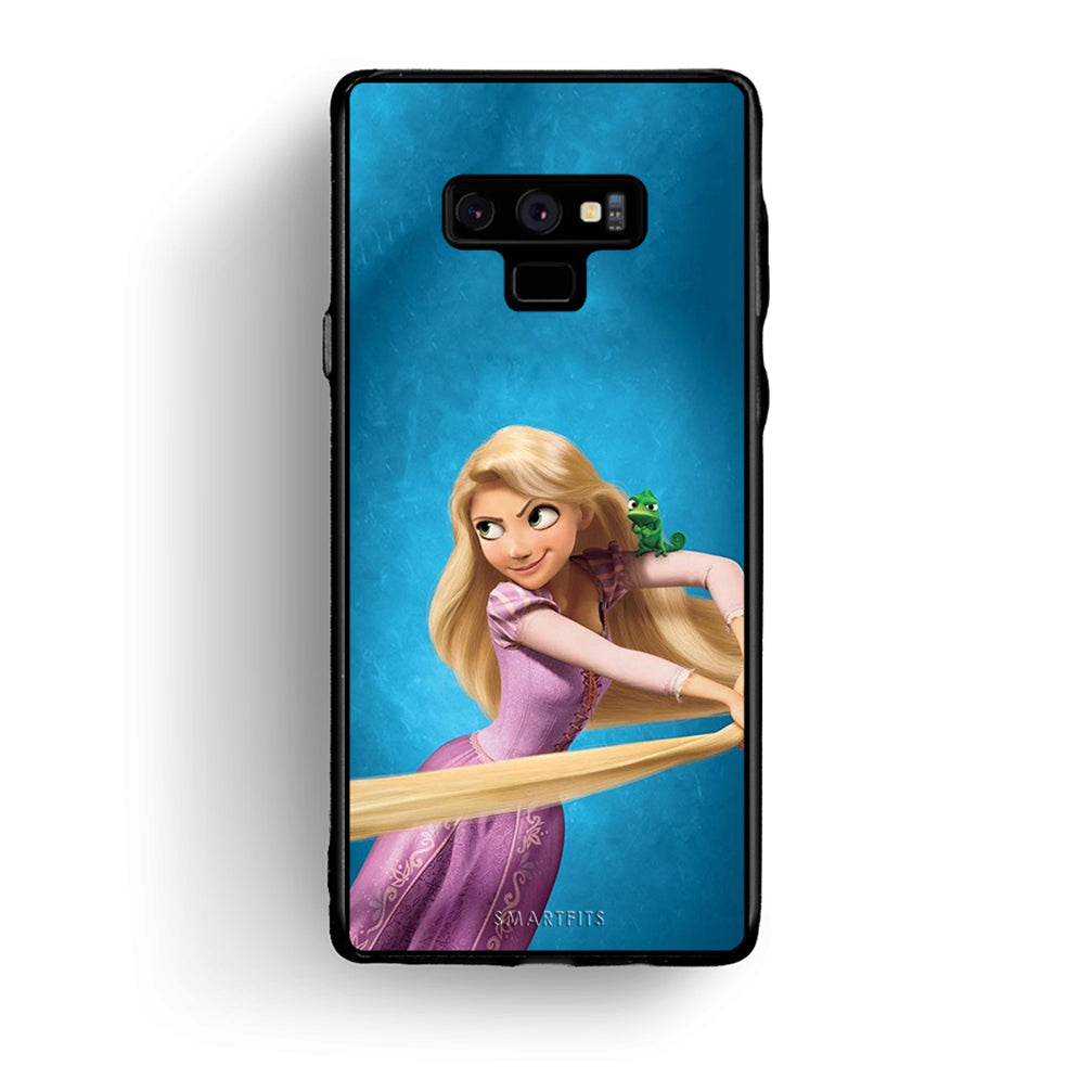 samsung note 9 Tangled 2 Θήκη Αγίου Βαλεντίνου από τη Smartfits με σχέδιο στο πίσω μέρος και μαύρο περίβλημα | Smartphone case with colorful back and black bezels by Smartfits