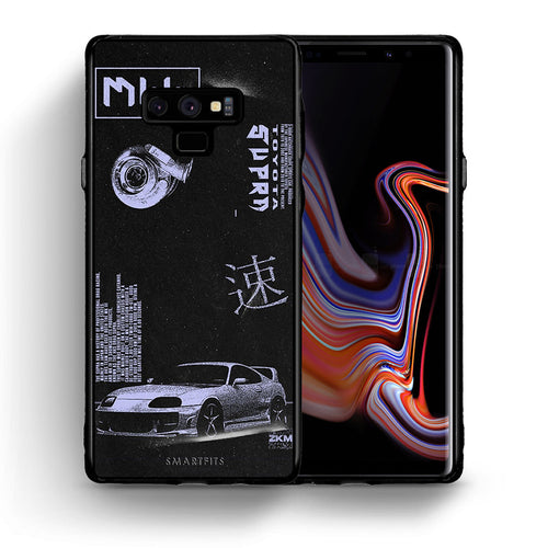 Θήκη Αγίου Βαλεντίνου Samsung Note 9 Tokyo Drift από τη Smartfits με σχέδιο στο πίσω μέρος και μαύρο περίβλημα | Samsung Note 9 Tokyo Drift case with colorful back and black bezels