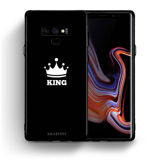 Θήκη Samsung Note 9 King Valentine από τη Smartfits με σχέδιο στο πίσω μέρος και μαύρο περίβλημα | Samsung Note 9 King Valentine case with colorful back and black bezels
