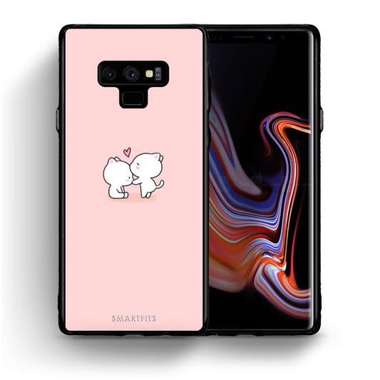 Θήκη Samsung Note 9 Love Valentine από τη Smartfits με σχέδιο στο πίσω μέρος και μαύρο περίβλημα | Samsung Note 9 Love Valentine case with colorful back and black bezels
