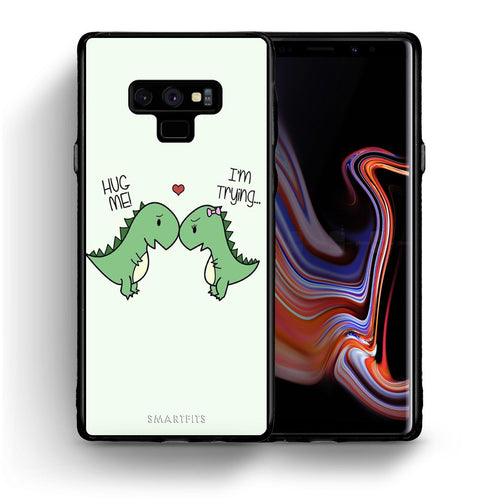 Θήκη Samsung Note 9 Rex Valentine από τη Smartfits με σχέδιο στο πίσω μέρος και μαύρο περίβλημα | Samsung Note 9 Rex Valentine case with colorful back and black bezels