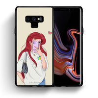 Thumbnail for Θήκη Samsung Note 9 Walking Mermaid από τη Smartfits με σχέδιο στο πίσω μέρος και μαύρο περίβλημα | Samsung Note 9 Walking Mermaid case with colorful back and black bezels