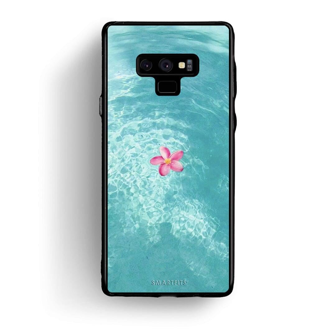 samsung note 9 Water Flower Θήκη από τη Smartfits με σχέδιο στο πίσω μέρος και μαύρο περίβλημα | Smartphone case with colorful back and black bezels by Smartfits