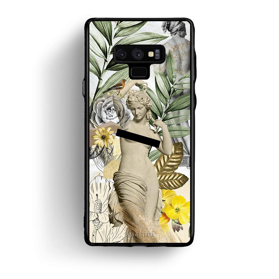 samsung note 9 Woman Statue θήκη από τη Smartfits με σχέδιο στο πίσω μέρος και μαύρο περίβλημα | Smartphone case with colorful back and black bezels by Smartfits