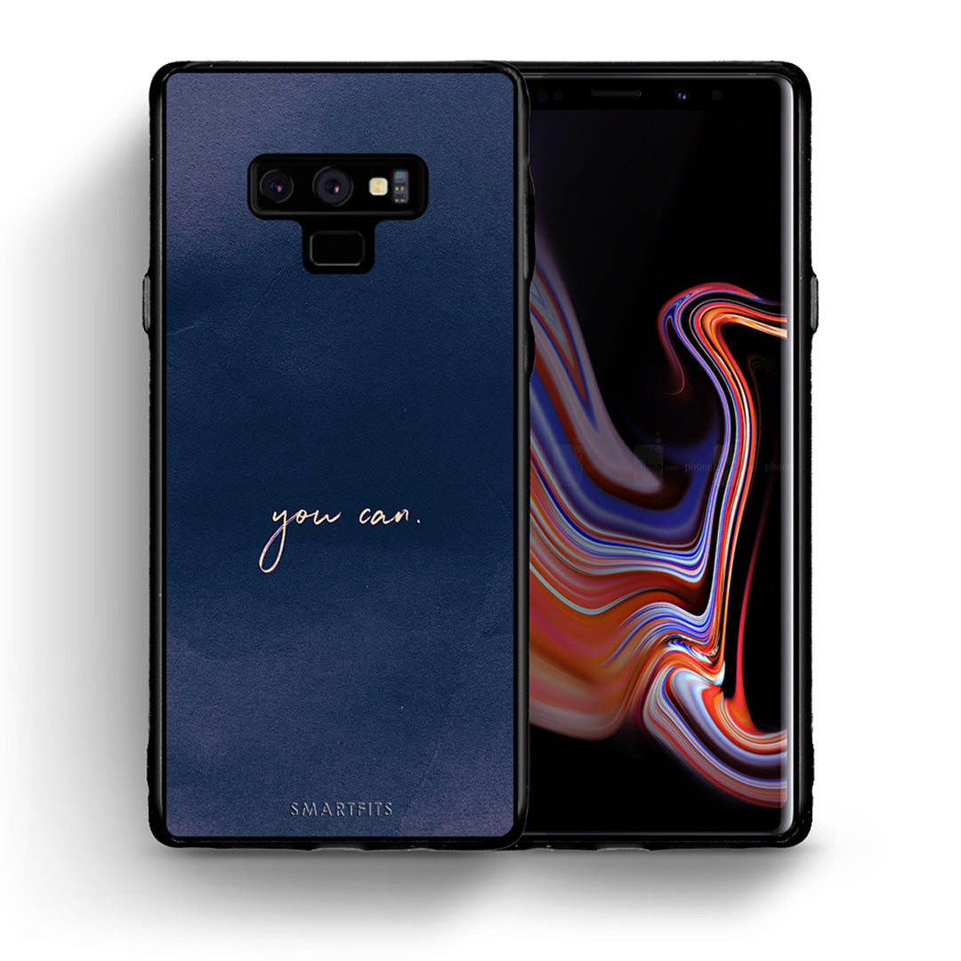 Θήκη Samsung Note 9 You Can από τη Smartfits με σχέδιο στο πίσω μέρος και μαύρο περίβλημα | Samsung Note 9 You Can case with colorful back and black bezels