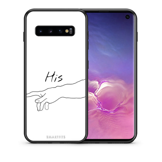 Θήκη Αγίου Βαλεντίνου Samsung S10 Aeshetic Love 2 από τη Smartfits με σχέδιο στο πίσω μέρος και μαύρο περίβλημα | Samsung S10 Aeshetic Love 2 case with colorful back and black bezels