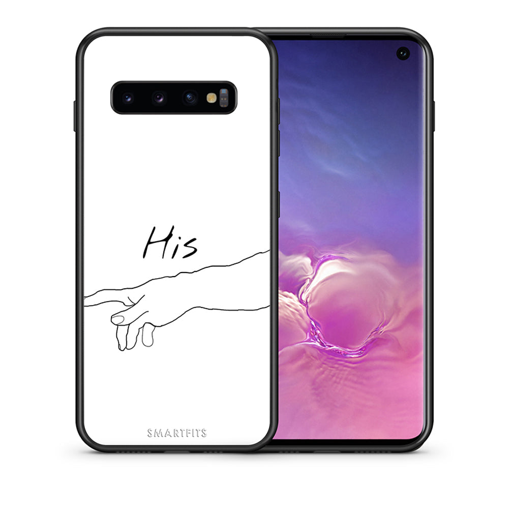 Θήκη Αγίου Βαλεντίνου Samsung S10 Aeshetic Love 2 από τη Smartfits με σχέδιο στο πίσω μέρος και μαύρο περίβλημα | Samsung S10 Aeshetic Love 2 case with colorful back and black bezels