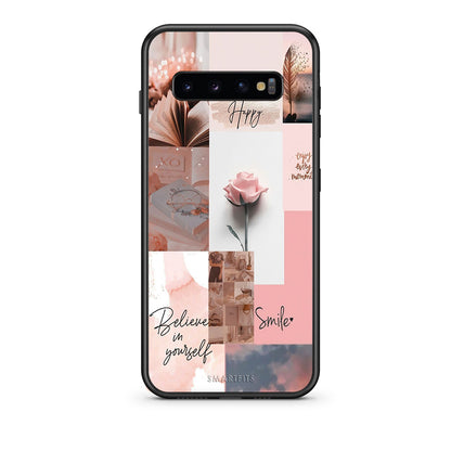 samsung s10 plus Aesthetic Collage θήκη από τη Smartfits με σχέδιο στο πίσω μέρος και μαύρο περίβλημα | Smartphone case with colorful back and black bezels by Smartfits