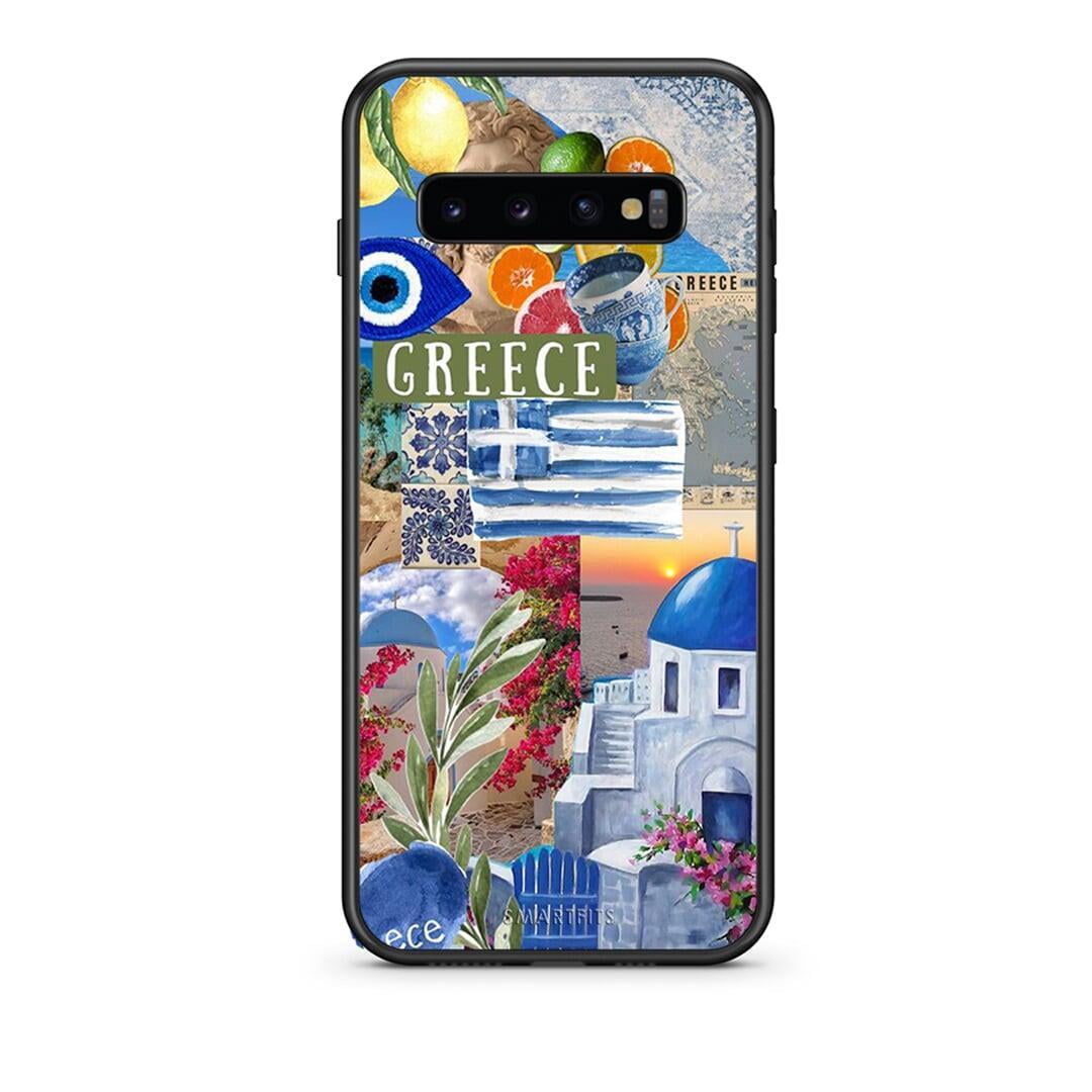 samsung s10 plus All Greek Θήκη από τη Smartfits με σχέδιο στο πίσω μέρος και μαύρο περίβλημα | Smartphone case with colorful back and black bezels by Smartfits