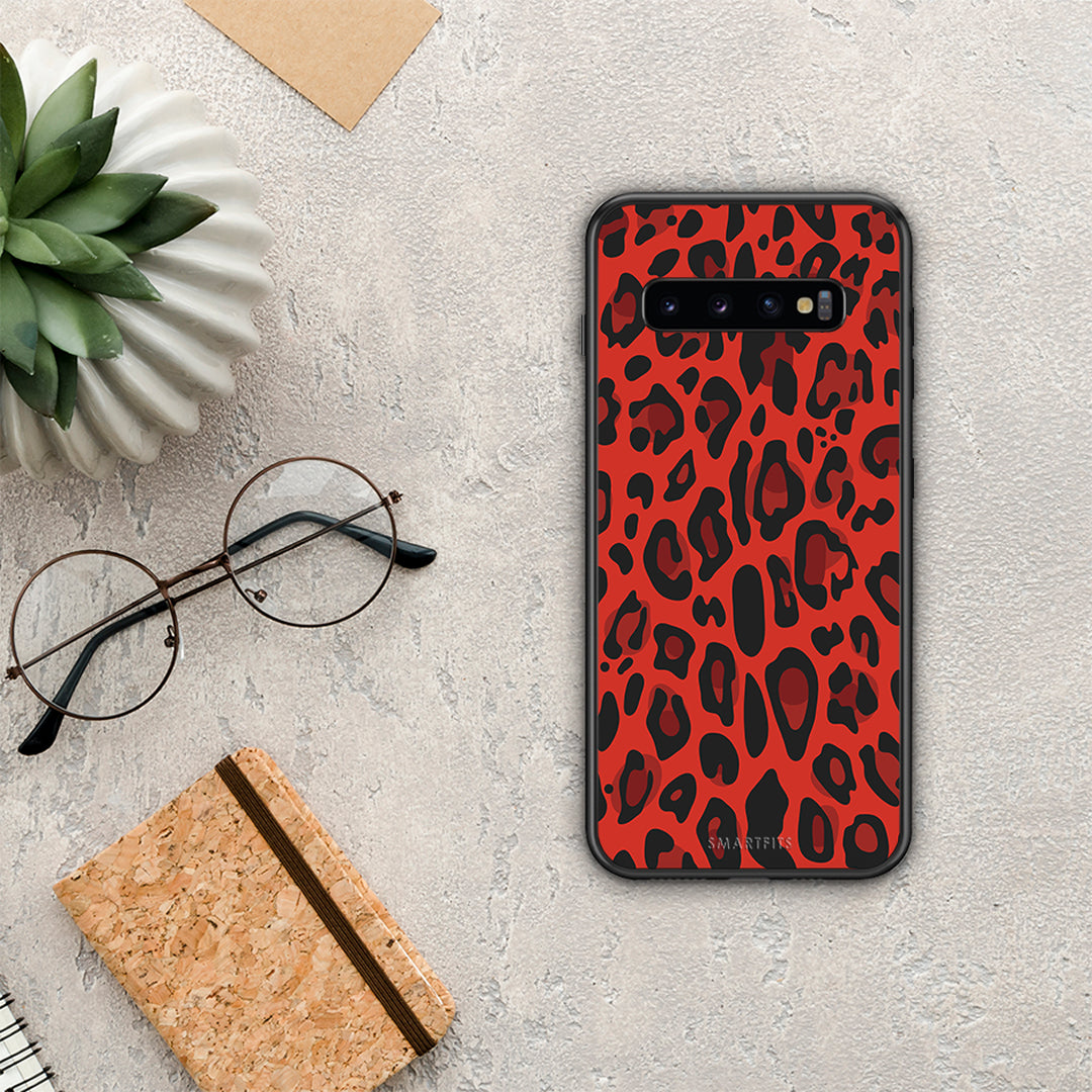 Animal Red Leopard - Samsung Galaxy S10+ θήκη