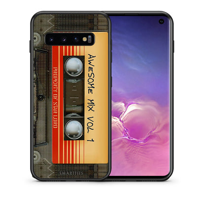 Θήκη Samsung S10+ Awesome Mix από τη Smartfits με σχέδιο στο πίσω μέρος και μαύρο περίβλημα | Samsung S10+ Awesome Mix case with colorful back and black bezels