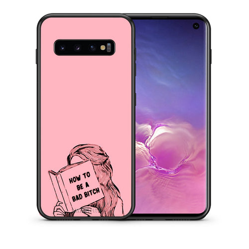 Θήκη Samsung S10+ Bad Bitch από τη Smartfits με σχέδιο στο πίσω μέρος και μαύρο περίβλημα | Samsung S10+ Bad Bitch case with colorful back and black bezels