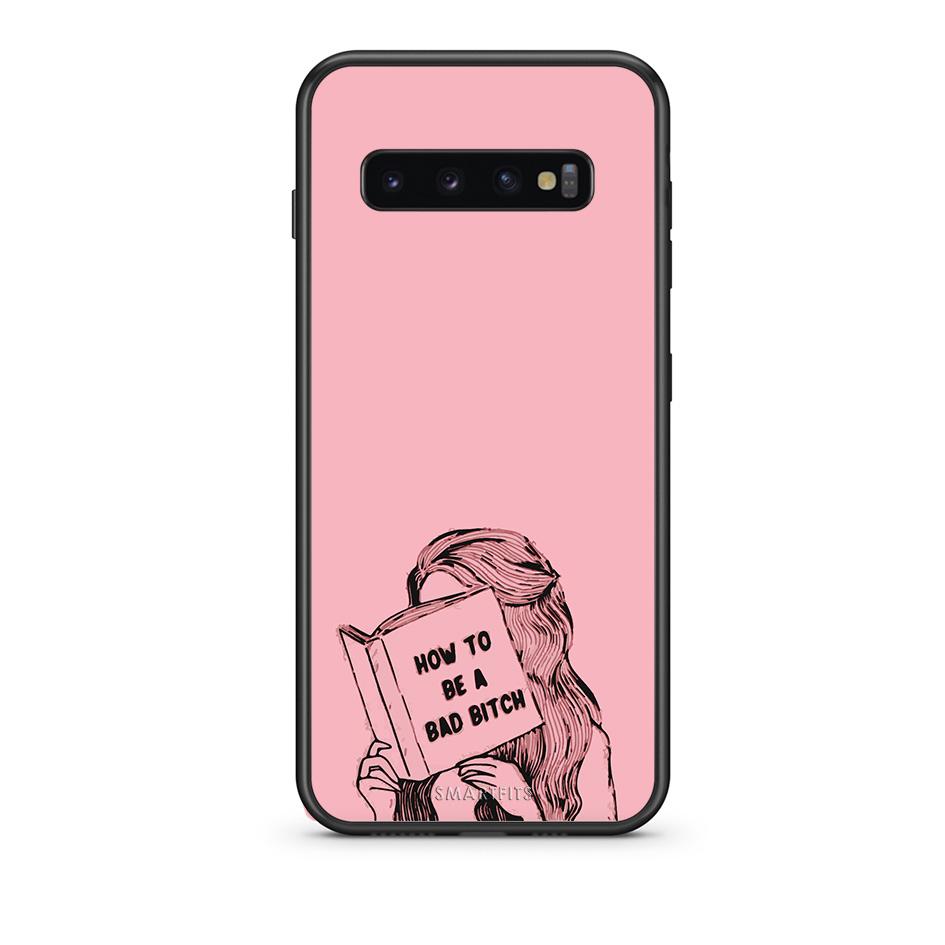 samsung s10 plus Bad Bitch θήκη από τη Smartfits με σχέδιο στο πίσω μέρος και μαύρο περίβλημα | Smartphone case with colorful back and black bezels by Smartfits