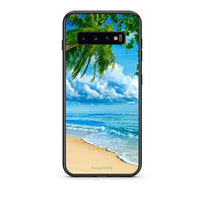 Thumbnail for samsung s10 plus Beautiful Beach θήκη από τη Smartfits με σχέδιο στο πίσω μέρος και μαύρο περίβλημα | Smartphone case with colorful back and black bezels by Smartfits