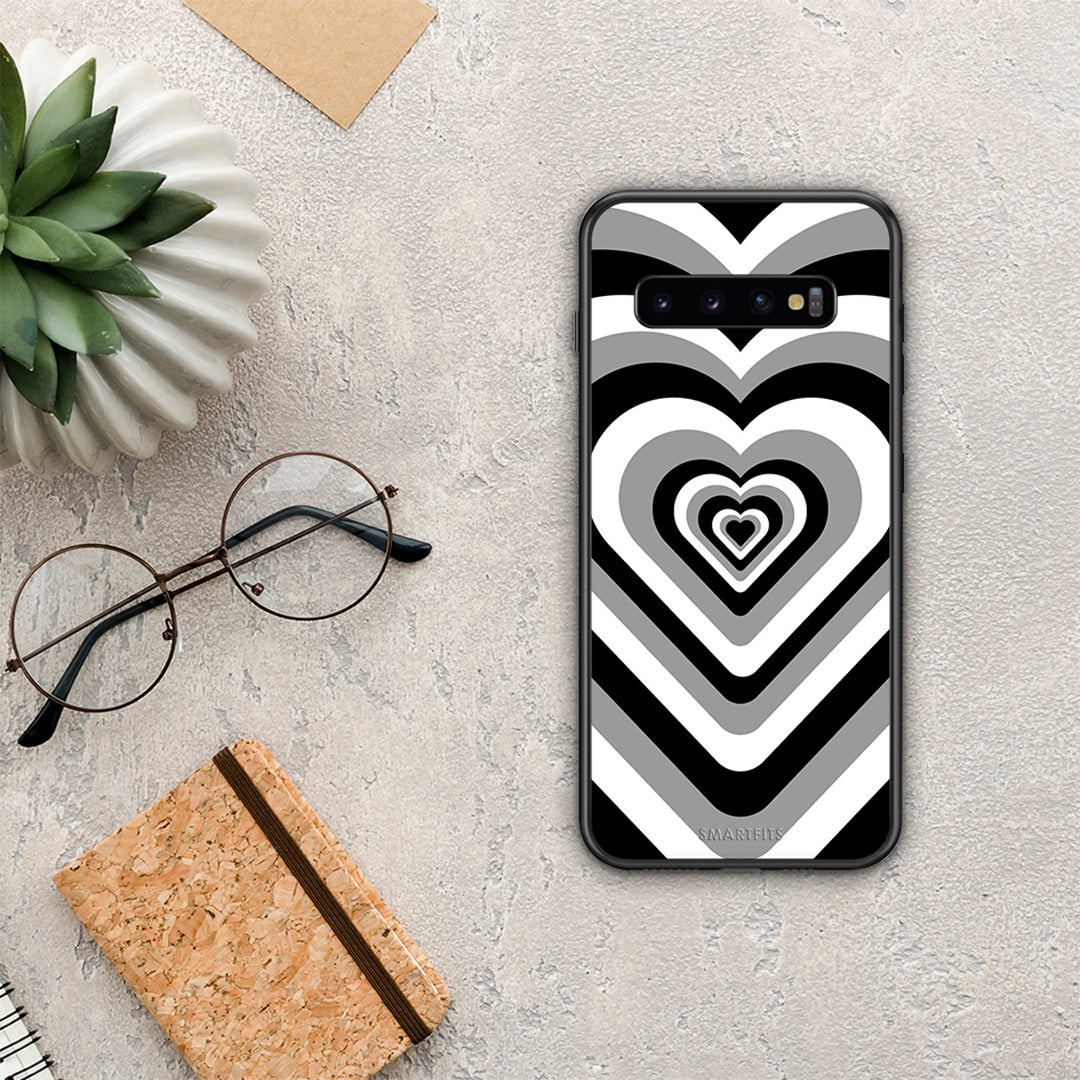 Black Hearts - Samsung Galaxy S10 θήκη