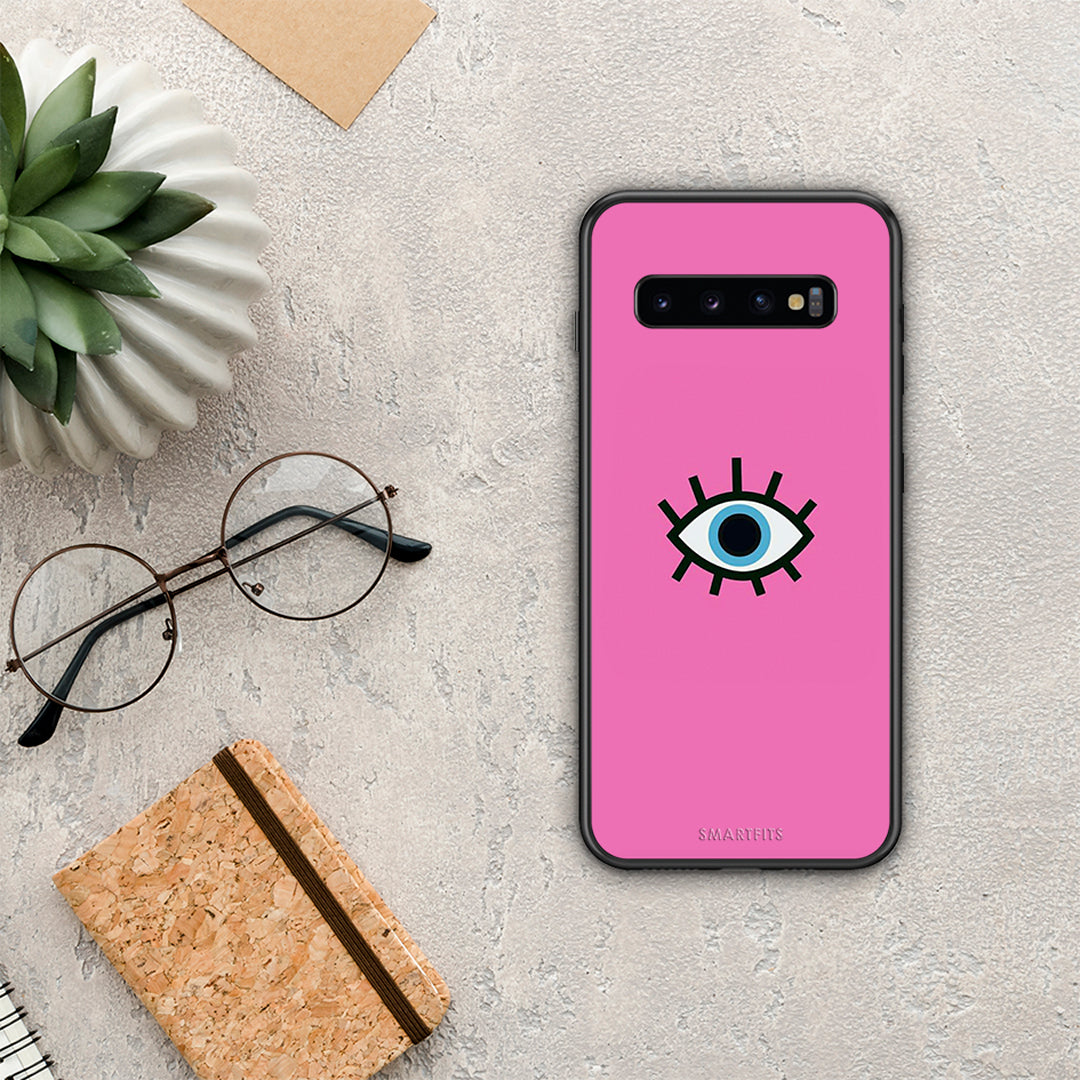 Blue Eye Pink - Samsung Galaxy S10+ θήκη