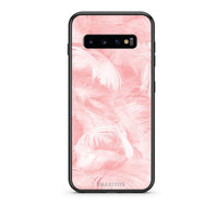Thumbnail for 33 - samsung galaxy s10  Pink Feather Boho case, cover, bumper