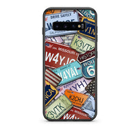 Thumbnail for samsung s10 plus Car Plates θήκη από τη Smartfits με σχέδιο στο πίσω μέρος και μαύρο περίβλημα | Smartphone case with colorful back and black bezels by Smartfits