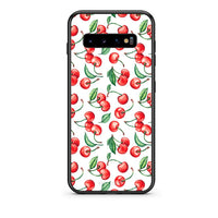 Thumbnail for samsung s10 plus Cherry Summer θήκη από τη Smartfits με σχέδιο στο πίσω μέρος και μαύρο περίβλημα | Smartphone case with colorful back and black bezels by Smartfits