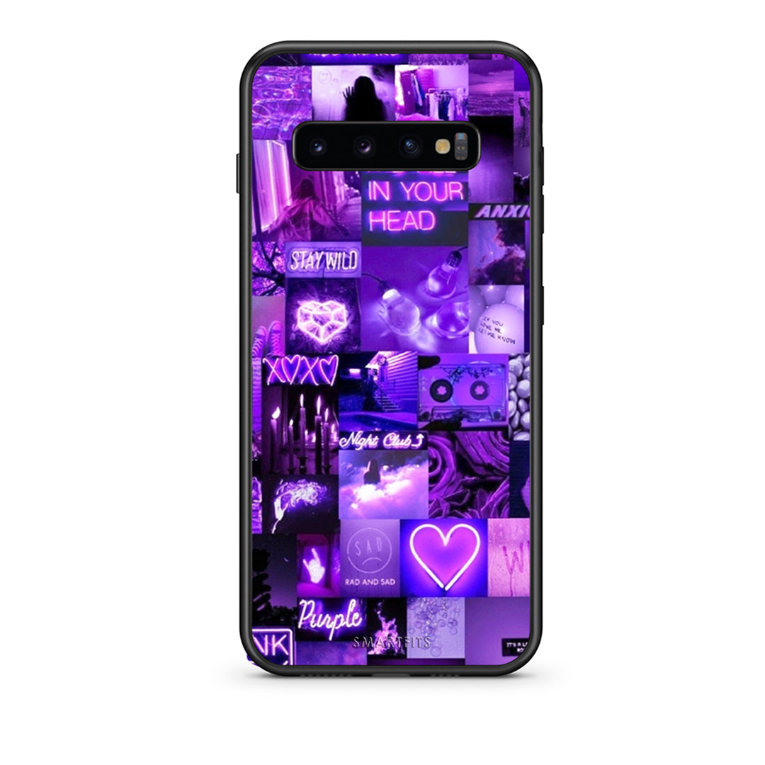 samsung s10 Collage Stay Wild Θήκη Αγίου Βαλεντίνου από τη Smartfits με σχέδιο στο πίσω μέρος και μαύρο περίβλημα | Smartphone case with colorful back and black bezels by Smartfits