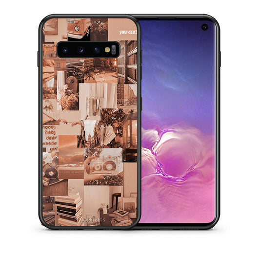 Θήκη Αγίου Βαλεντίνου Samsung S10+ Collage You Can από τη Smartfits με σχέδιο στο πίσω μέρος και μαύρο περίβλημα | Samsung S10+ Collage You Can case with colorful back and black bezels