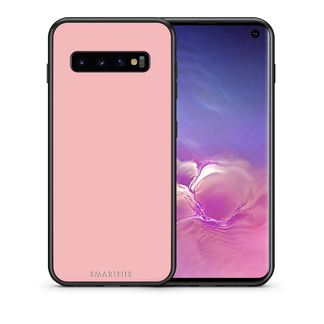 Θήκη Samsung S10 Nude Color από τη Smartfits με σχέδιο στο πίσω μέρος και μαύρο περίβλημα | Samsung S10 Nude Color case with colorful back and black bezels