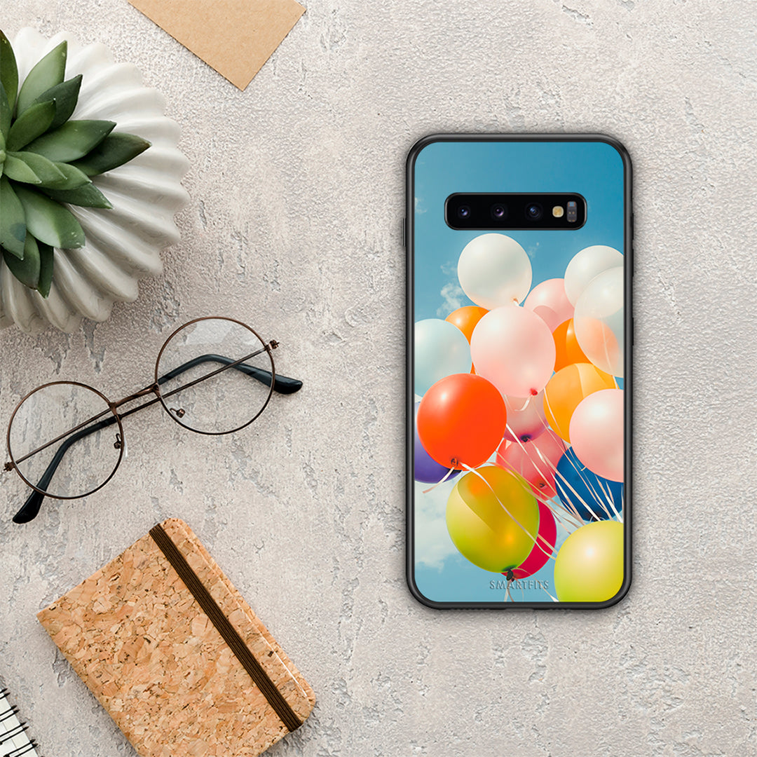 Colorful Balloons - Samsung Galaxy S10+ θήκη