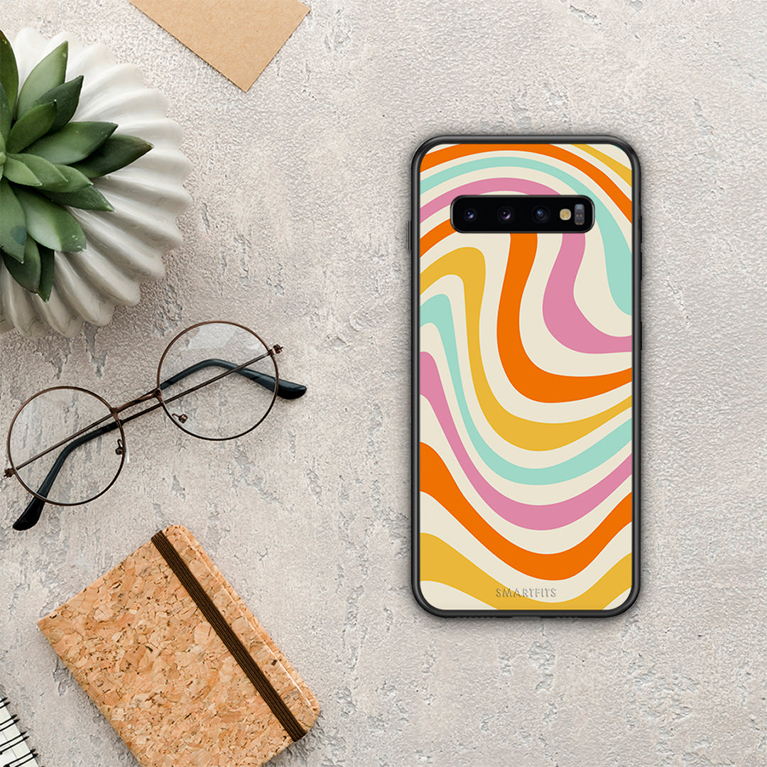 Colourful Waves - Samsung Galaxy S10 θήκη