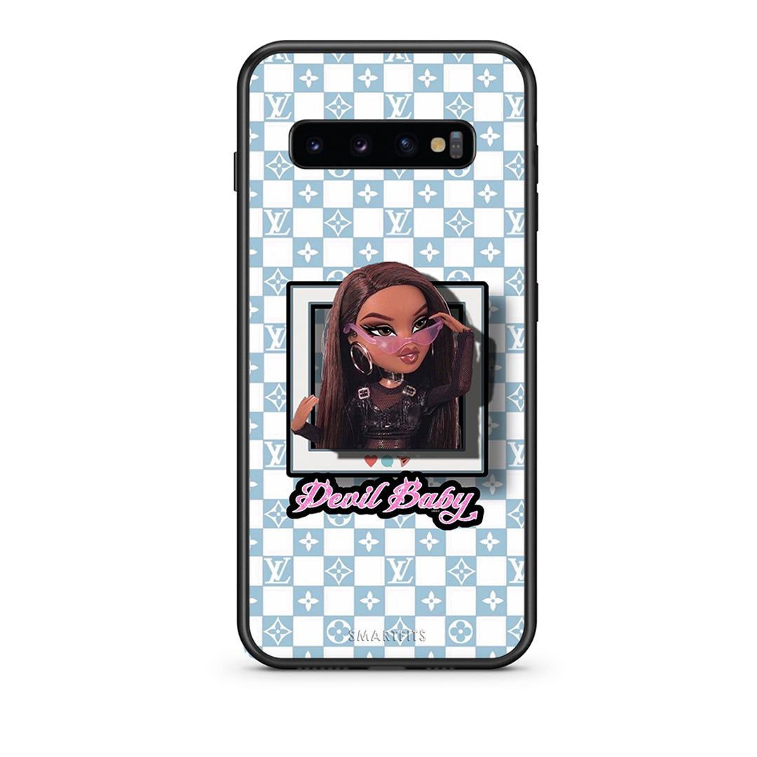 samsung s10 Devil Baby Θήκη Αγίου Βαλεντίνου από τη Smartfits με σχέδιο στο πίσω μέρος και μαύρο περίβλημα | Smartphone case with colorful back and black bezels by Smartfits
