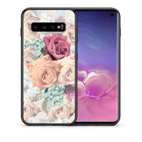 Thumbnail for Θήκη Samsung S10 Bouquet Floral από τη Smartfits με σχέδιο στο πίσω μέρος και μαύρο περίβλημα | Samsung S10 Bouquet Floral case with colorful back and black bezels