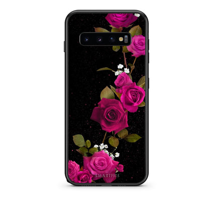 4 - samsung s10 plus Red Roses Flower case, cover, bumper