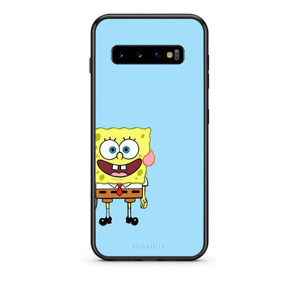 samsung s10 plus Friends Bob θήκη από τη Smartfits με σχέδιο στο πίσω μέρος και μαύρο περίβλημα | Smartphone case with colorful back and black bezels by Smartfits