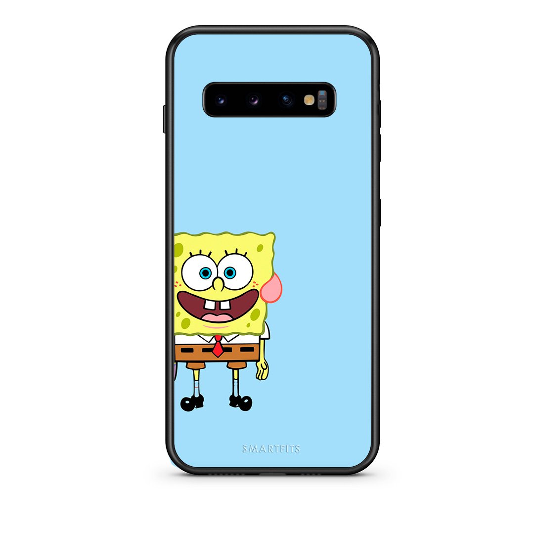 samsung s10 Friends Bob θήκη από τη Smartfits με σχέδιο στο πίσω μέρος και μαύρο περίβλημα | Smartphone case with colorful back and black bezels by Smartfits