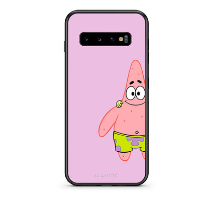 samsung s10 plus  Friends Patrick θήκη από τη Smartfits με σχέδιο στο πίσω μέρος και μαύρο περίβλημα | Smartphone case with colorful back and black bezels by Smartfits
