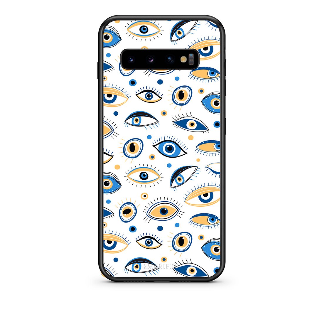 samsung s10 plus Ftou Ftou θήκη από τη Smartfits με σχέδιο στο πίσω μέρος και μαύρο περίβλημα | Smartphone case with colorful back and black bezels by Smartfits