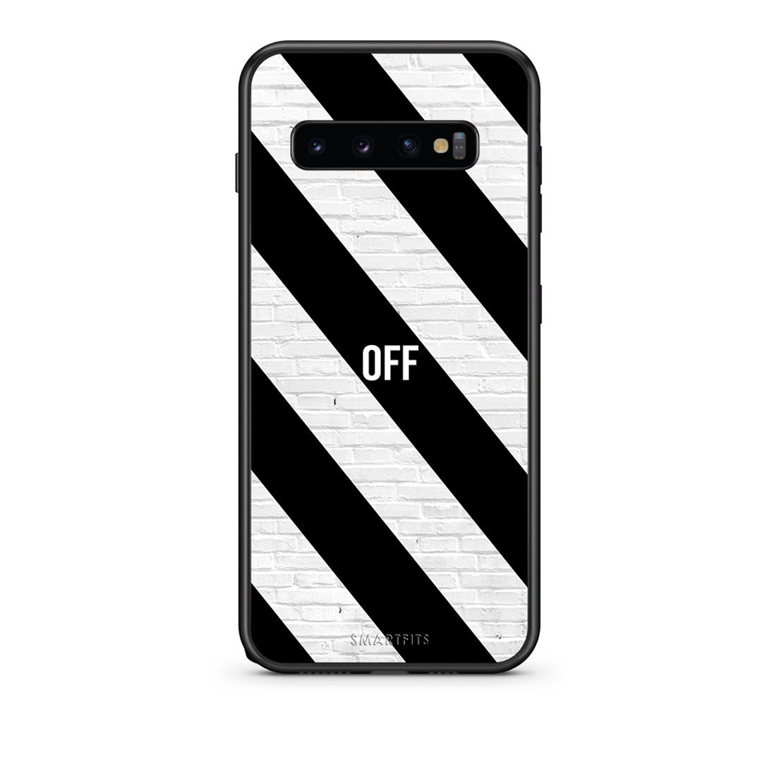 samsung s10 Get Off θήκη από τη Smartfits με σχέδιο στο πίσω μέρος και μαύρο περίβλημα | Smartphone case with colorful back and black bezels by Smartfits