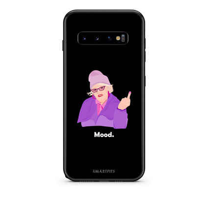 samsung s10 plus Grandma Mood Black θήκη από τη Smartfits με σχέδιο στο πίσω μέρος και μαύρο περίβλημα | Smartphone case with colorful back and black bezels by Smartfits