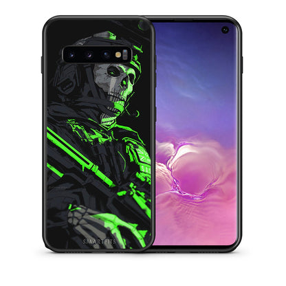 Θήκη Αγίου Βαλεντίνου Samsung S10+ Green Soldier από τη Smartfits με σχέδιο στο πίσω μέρος και μαύρο περίβλημα | Samsung S10+ Green Soldier case with colorful back and black bezels