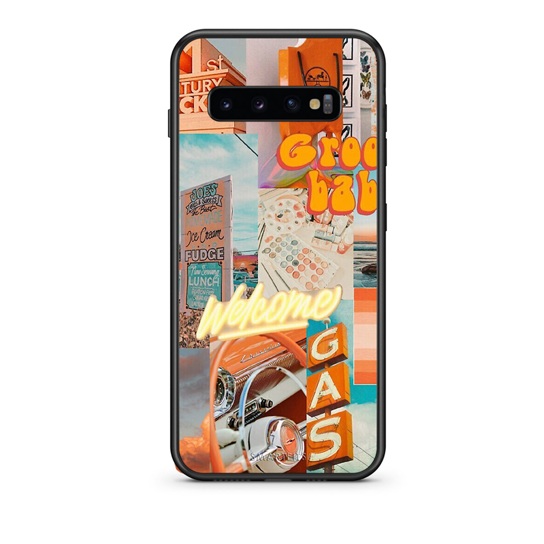 samsung s10 plus Groovy Babe Θήκη Αγίου Βαλεντίνου από τη Smartfits με σχέδιο στο πίσω μέρος και μαύρο περίβλημα | Smartphone case with colorful back and black bezels by Smartfits