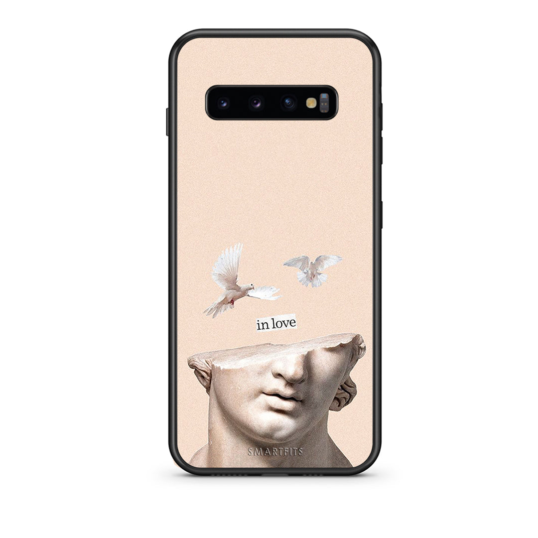 samsung s10 In Love θήκη από τη Smartfits με σχέδιο στο πίσω μέρος και μαύρο περίβλημα | Smartphone case with colorful back and black bezels by Smartfits