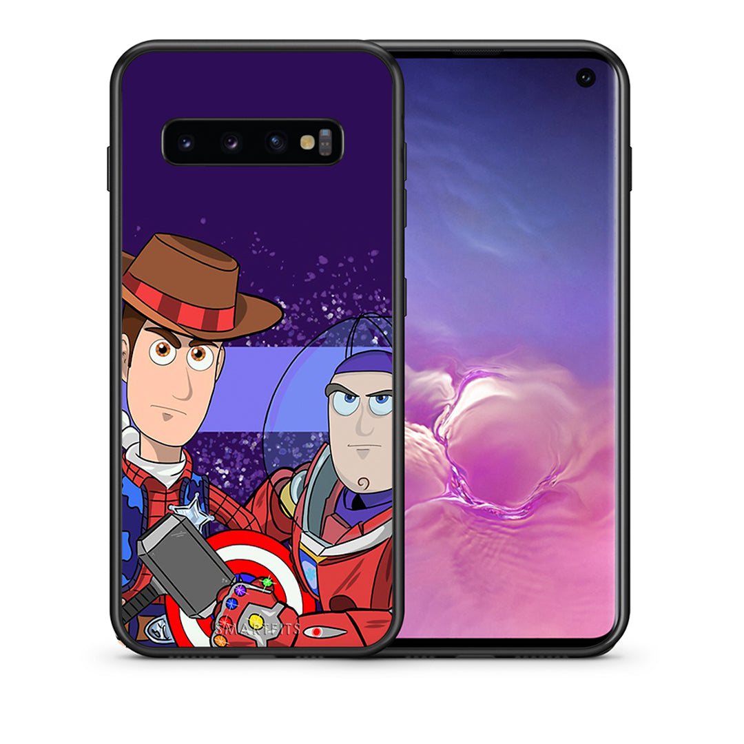 Θήκη Samsung S10 Infinity Story από τη Smartfits με σχέδιο στο πίσω μέρος και μαύρο περίβλημα | Samsung S10 Infinity Story case with colorful back and black bezels