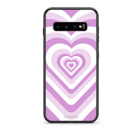 Thumbnail for samsung s10 Lilac Hearts θήκη από τη Smartfits με σχέδιο στο πίσω μέρος και μαύρο περίβλημα | Smartphone case with colorful back and black bezels by Smartfits